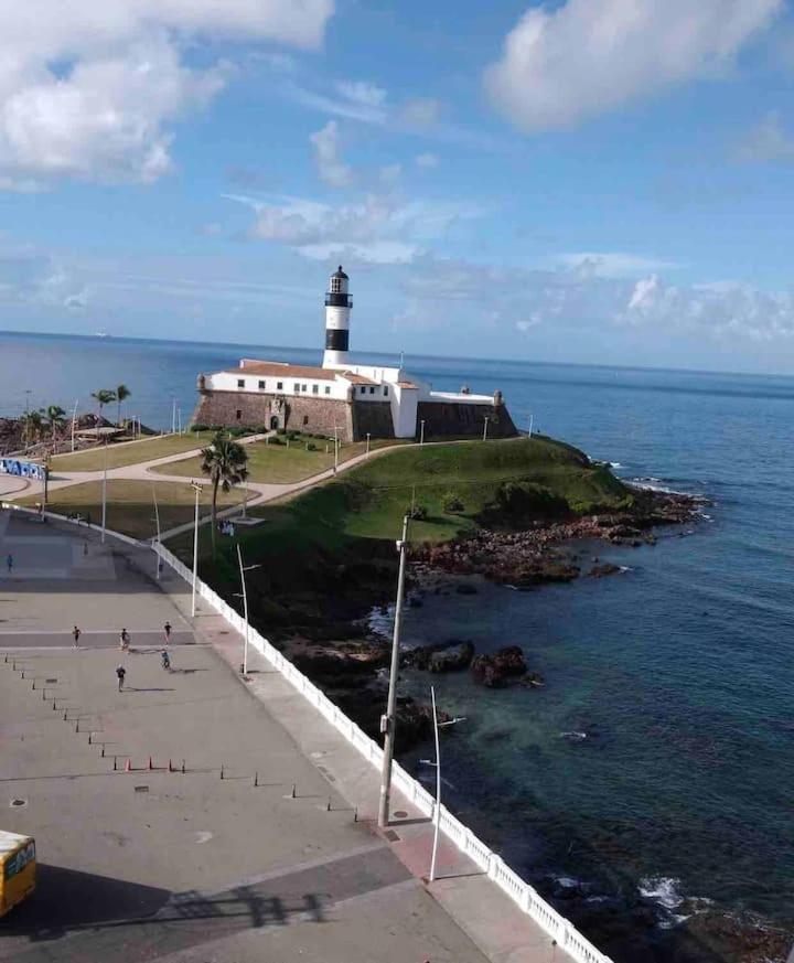 Apartamento No Farol Da Barra. Vista Deslumbrante Para O Mar! No Circuito Do Carnaval. Ao Lado Do Porto Da Barra ! Salvador de Bahía Exterior foto